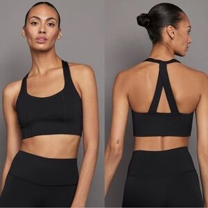 Carbon38 T Back Bra in Diamond Compression Black